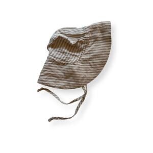 Briar Harbor Stripe linen sunbonnet